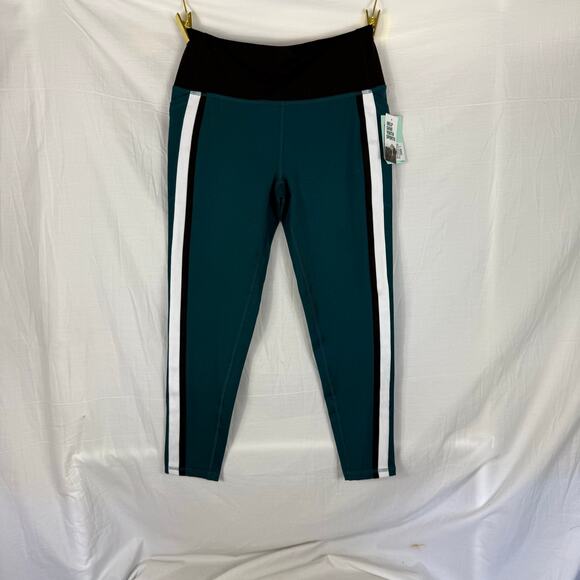 NWT DSG Side Stripe Leggings Women's Medium Deep Teal 7/8 Ankle Length DAW21347 - Picture 1 of 8